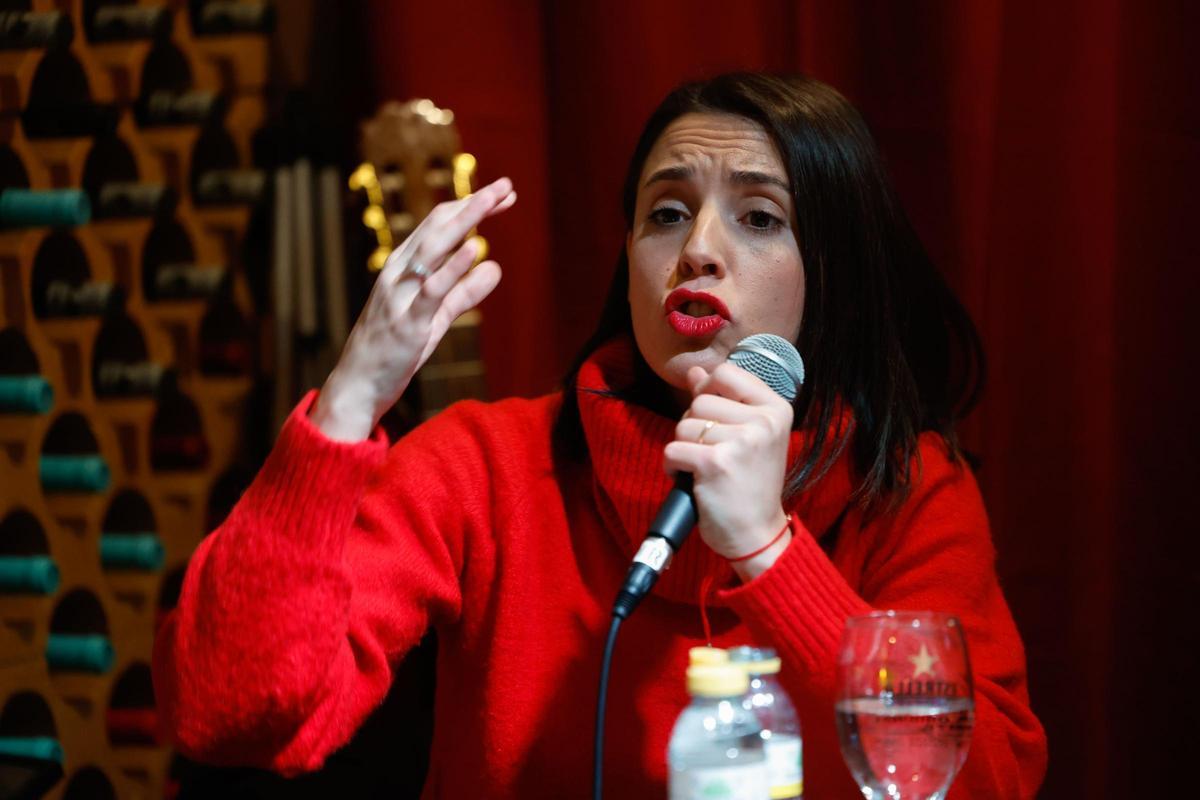 Irene Montero en una presentación de su libro la semana pasada.