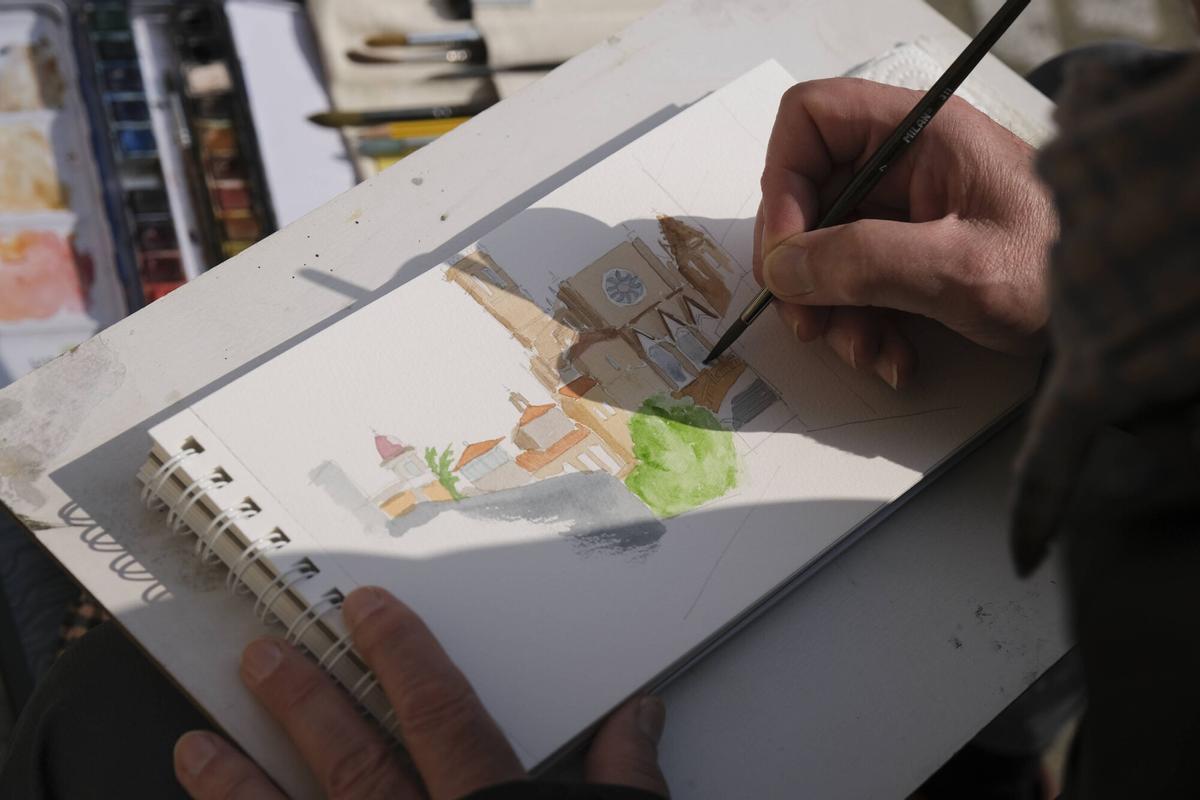 Les imatges de la 3a trobada de Urban Sketchers del Bages