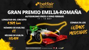 Apuestas F1 para el Gran Premio de Emilia-Romaña: pole, victoria y vuelta rápida de MadMax a cuota 2.4