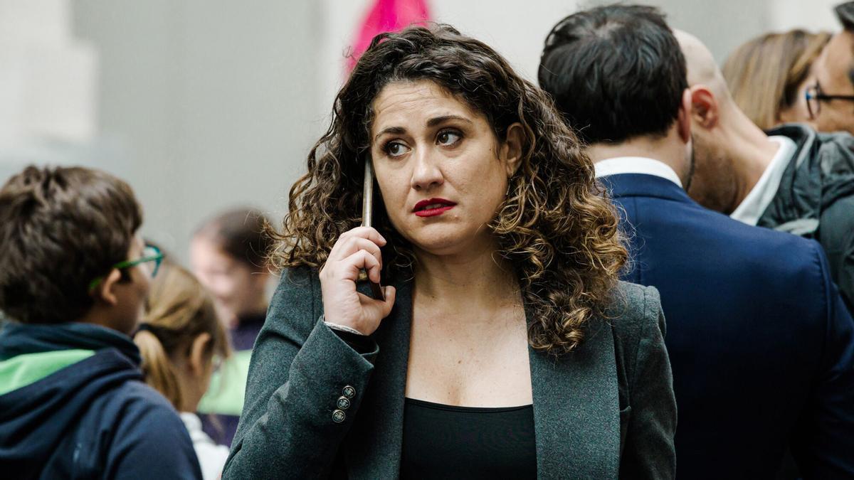 La concejala de Madrid Enma López, en un acto en el Ayuntamiento.