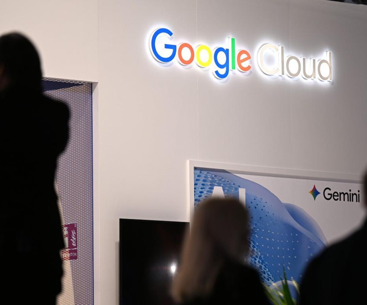 El logo de Google a l’últim Mobile World Congress (MWC).