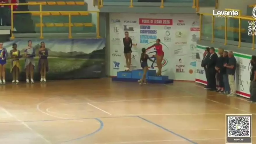 La patinadora de Xeraco, Mireia Montilla, se consagra en la élite internacional: "Tras ser campeona de Europa, ahora sueño con estar en el Top 5 Mundial"