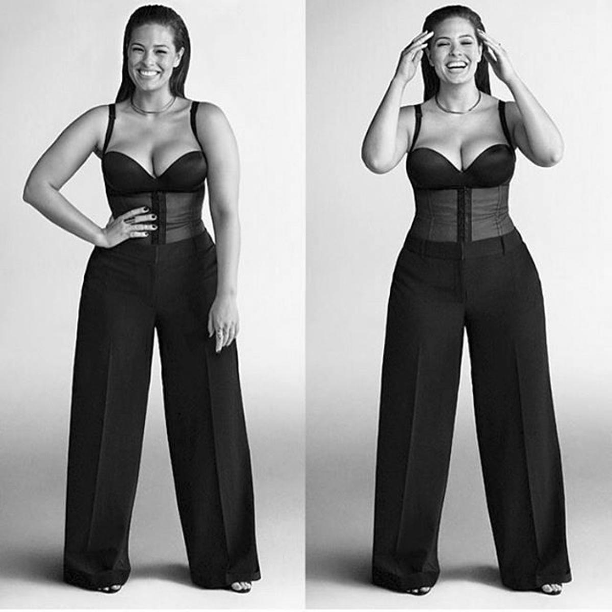 Ashley Graham, en blanco y negro