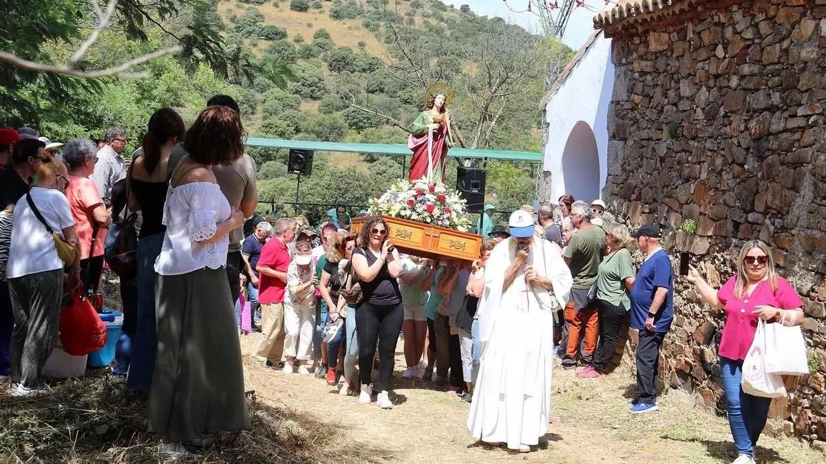 Imagen de la romería de Santa Lucía.