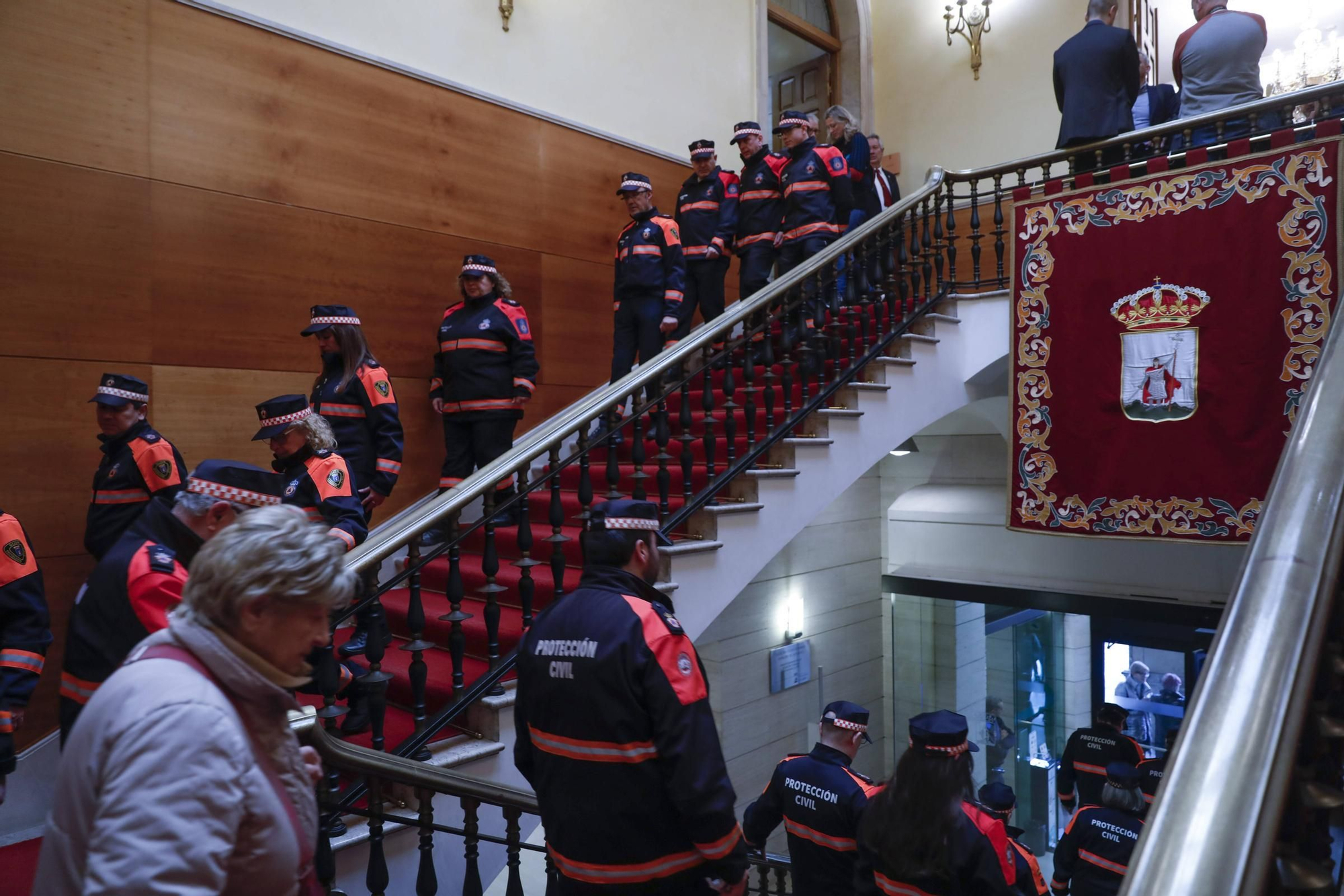 Emotivo homenaje a Inés Sánchez, la voluntaria de Protección Civil gijonesa fallecida en un accidente de tráfico en León