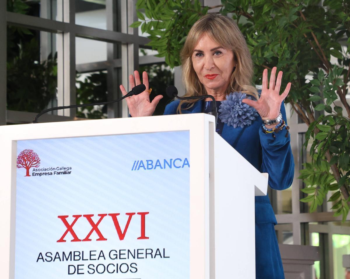 Tona Martínez, durante su intervención