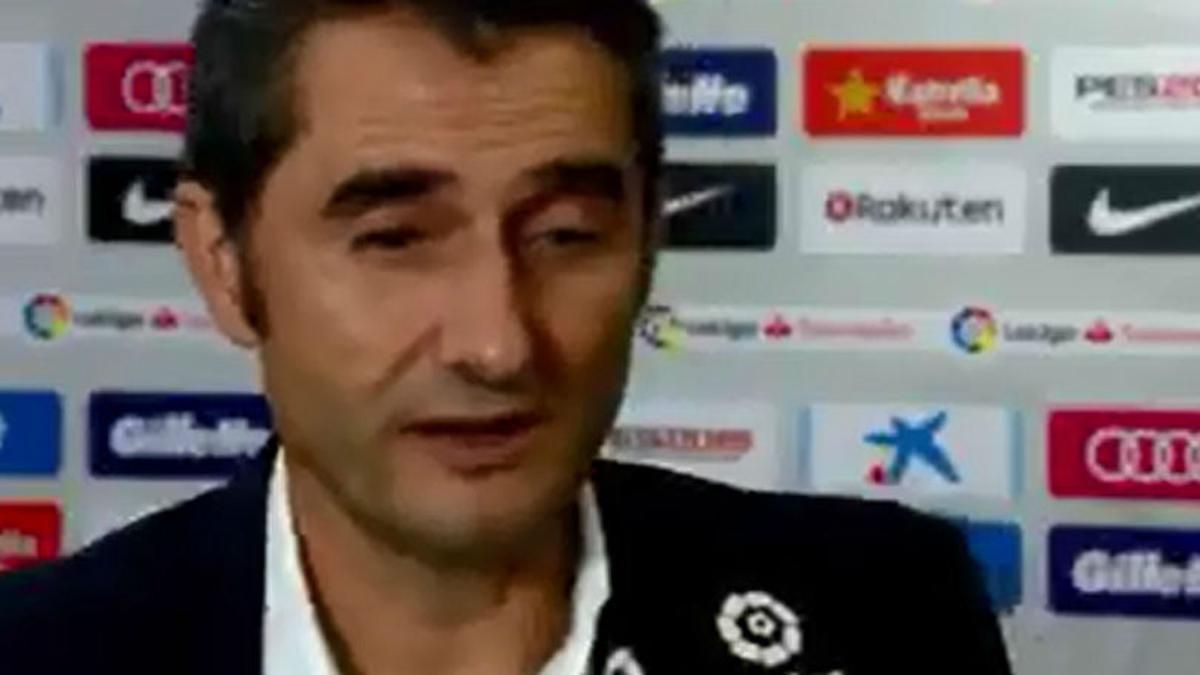 Las palabras de Valverde tras la victoria del Barça