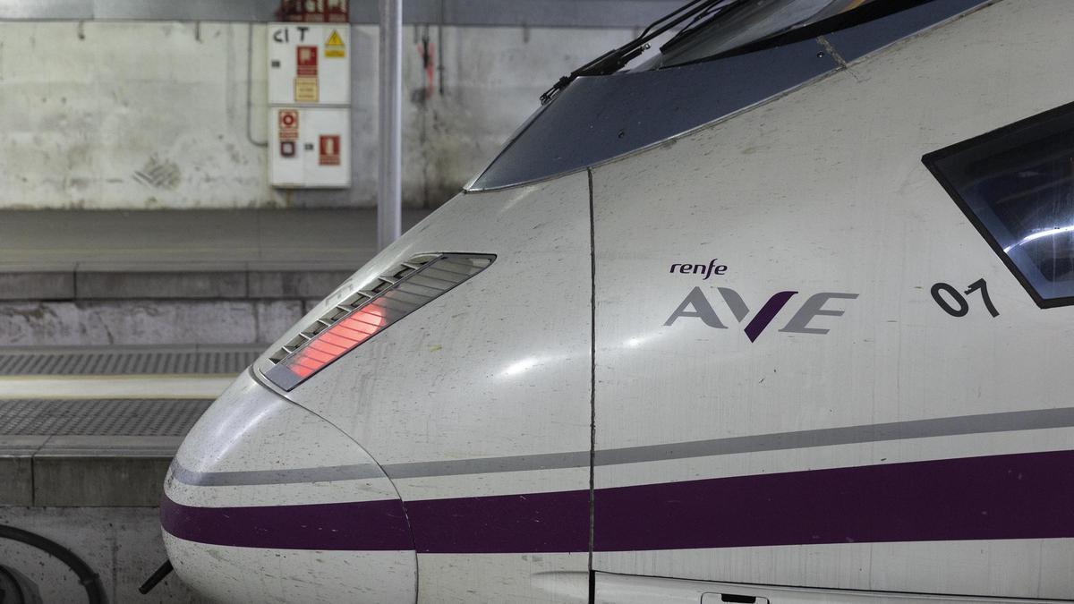Un tren AVE en la Estación de Barcelona - Sants
