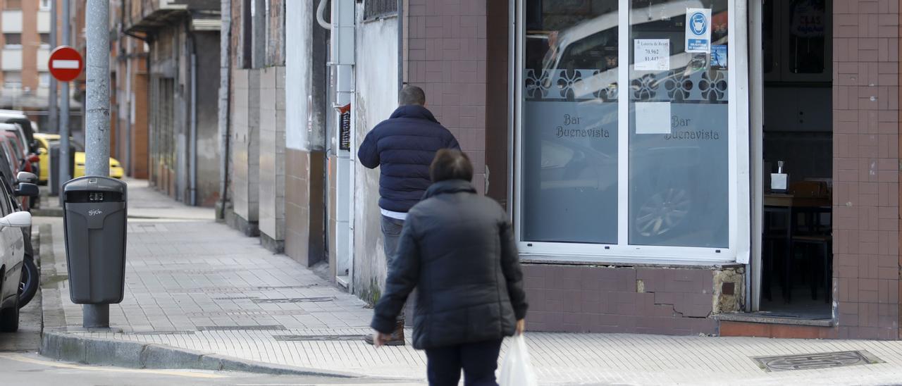 Calle Martín, en La Calzada, donde ocurrieron los hechos.