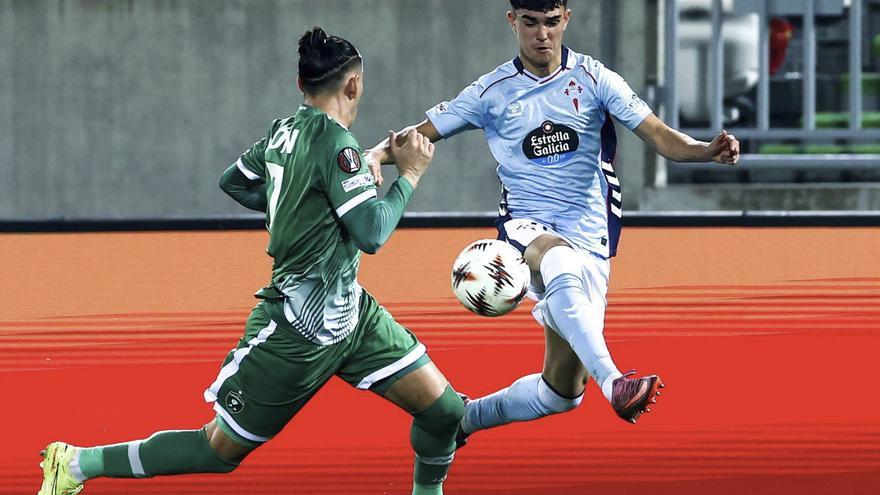 Ángel Arcos, en su debut contra el Ludogorets en  Razgrad. |  Alba Villar