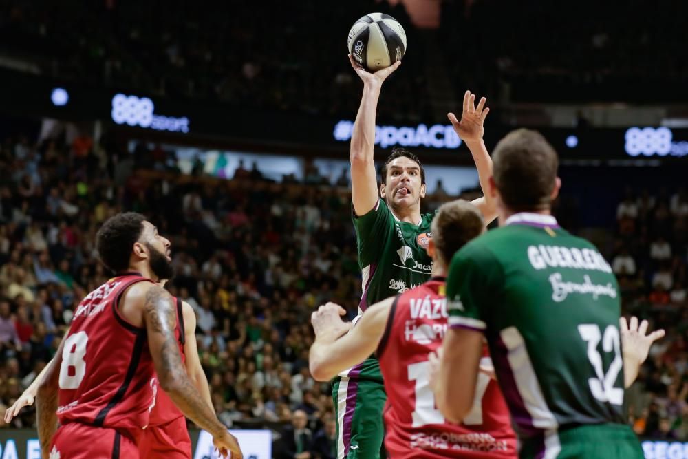 Victoria del Unicaja ante el Zaragoza en la Copa del Rey 2020.