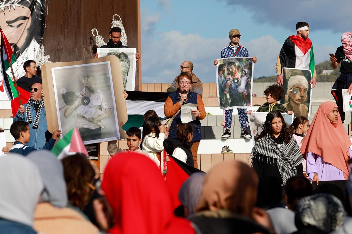 Todas las imágenes de la manifestación por Palestina en Ibiza