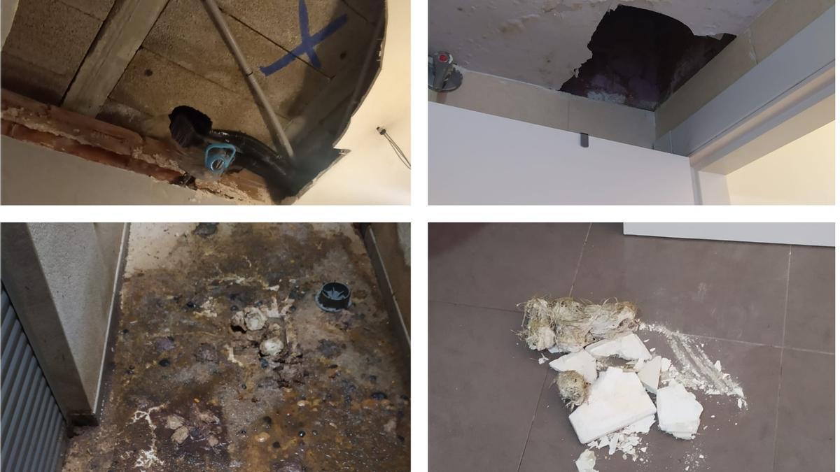 Viviendas sociales con filtraciones de aguas fecales en Quesa