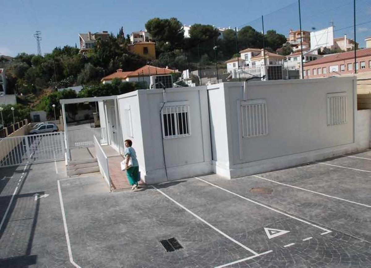 Aulas prefabricadas en el colegio Gregorio Marañón, en Rincón de la Victoria.