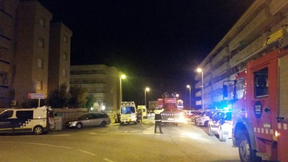 Incendi de la cuina d'un pis de Blanes