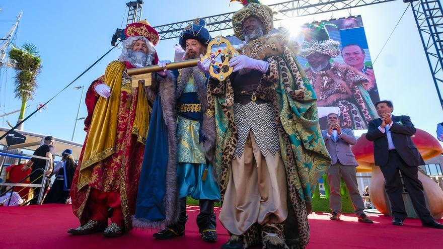 Los Reyes Magos reciben la &quot;Llave Mágica&quot; de Las Palmas de Gran Canaria