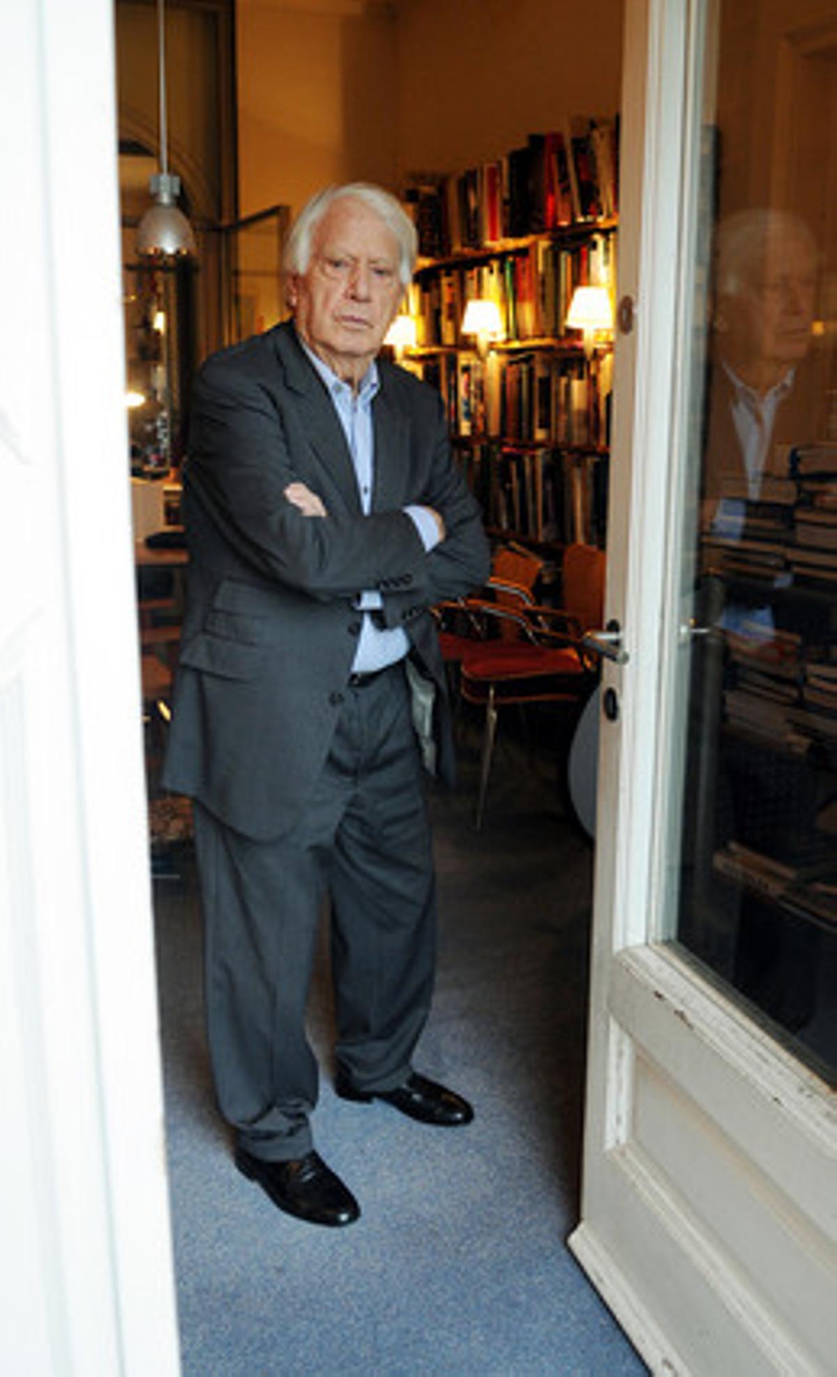 Jorge Semprún, a casa seva a París, el 23 de novembre del 2010.