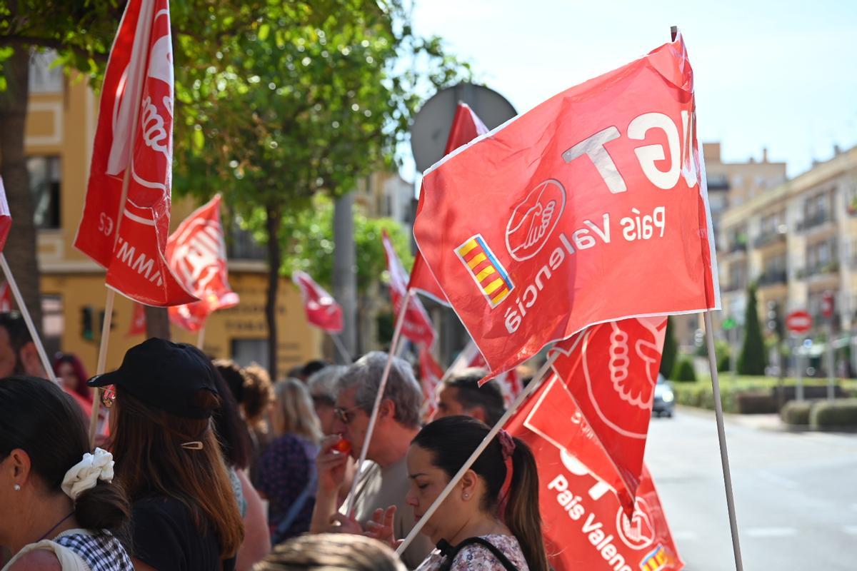 Manifestación comedores escolares en Castellón
