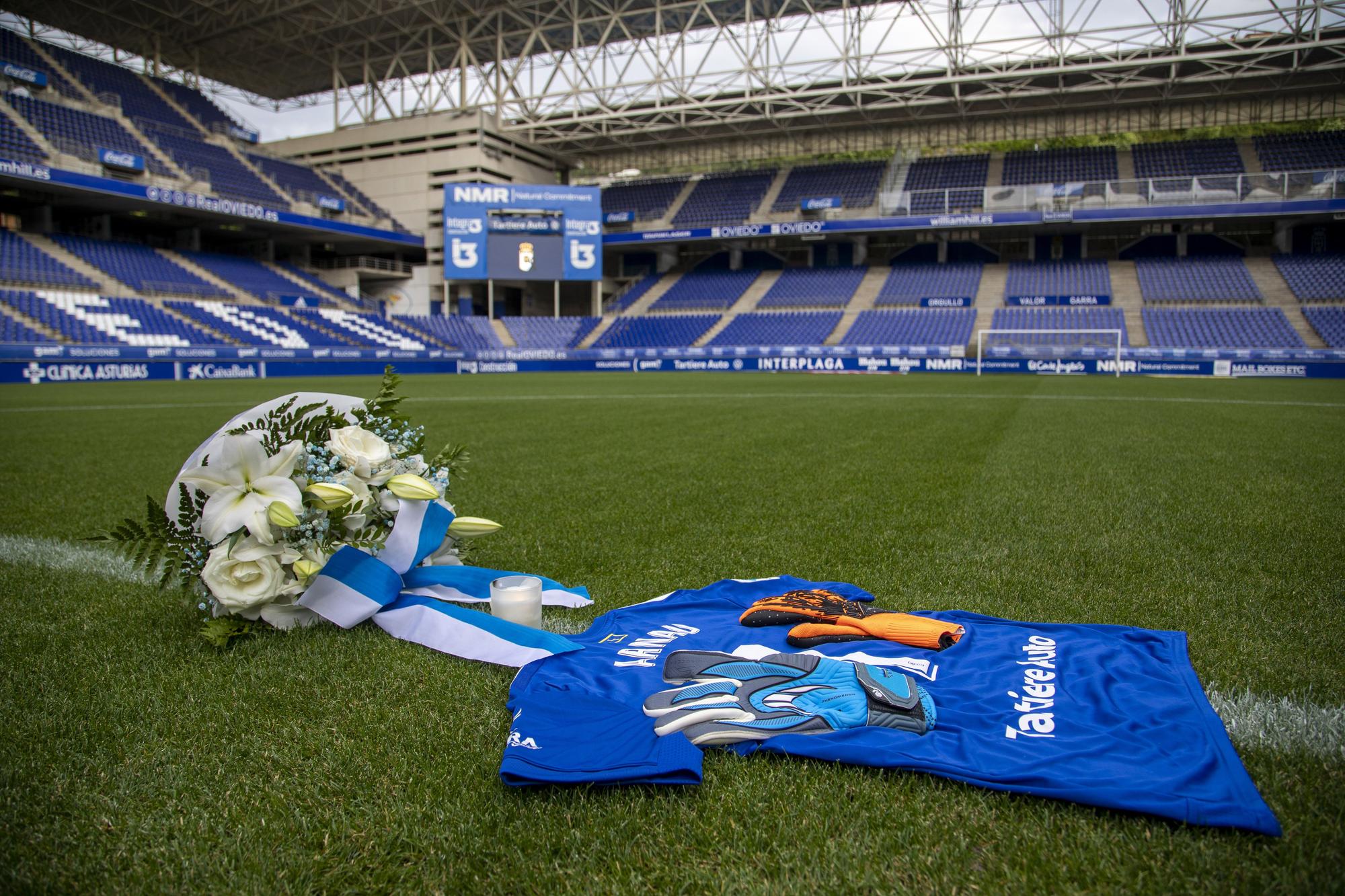 Las imágenes el homenaje a Arnau en el Tartiere