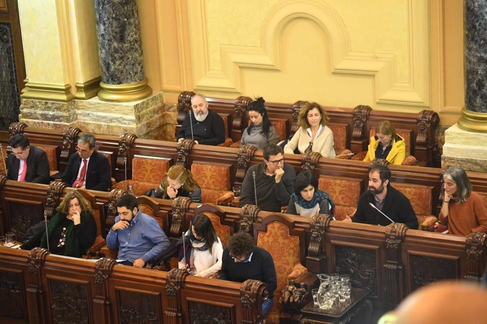 Primer pleno de 2017 en el Concello de A Coruña
