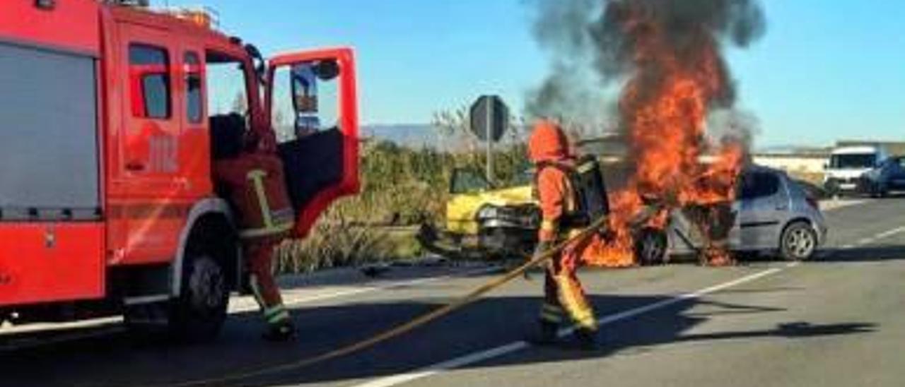 Imagen del siniestro en la carretera Nacional 332.