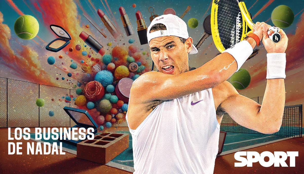 Nadal cuenta con un millonario imperio, más allá del tenis
