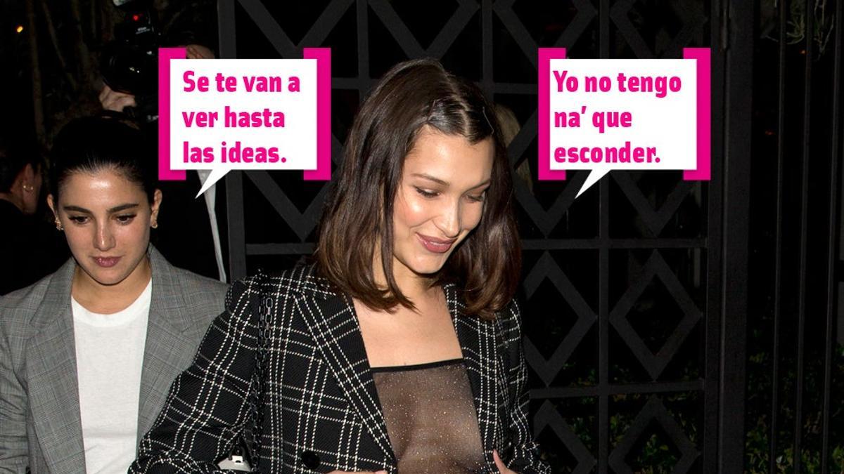 Bella Hadid y su chaqueta traicionera