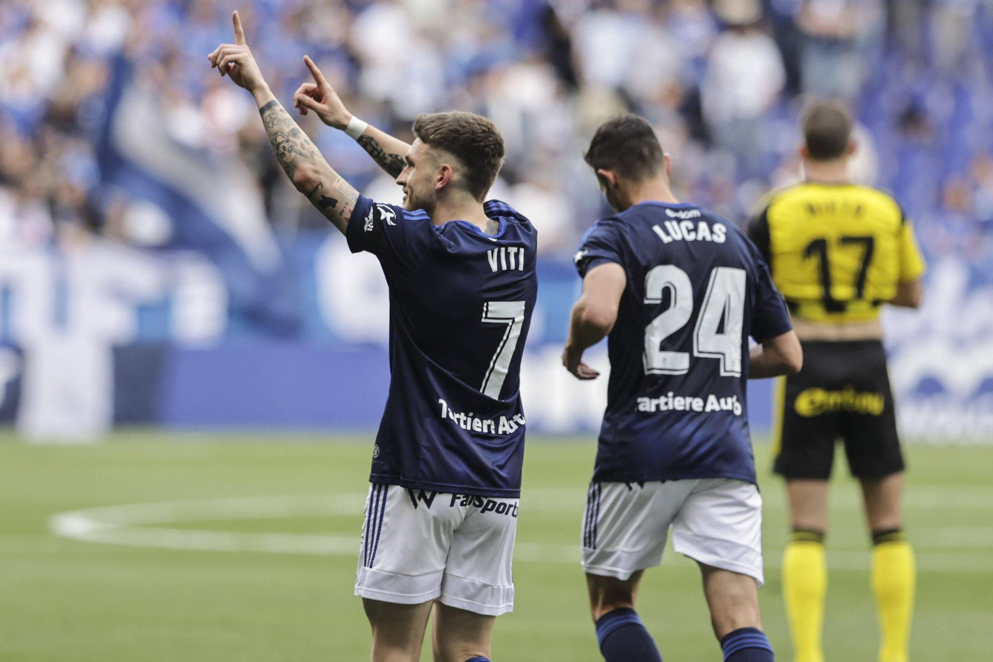 En imágenes: Así fue el partido entre el Real Oviedo y el Zaragoza en el Tartiere