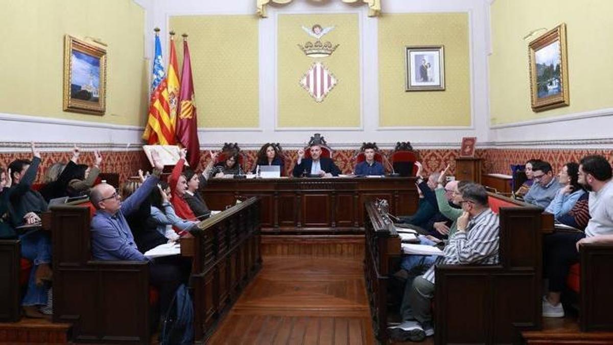 La corporación municipal de Cullera, en el último pleno.