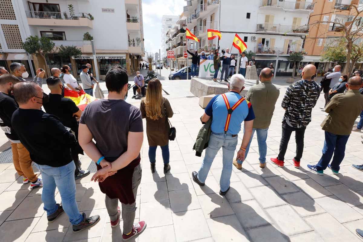 Concentración de Vox en Ibiza