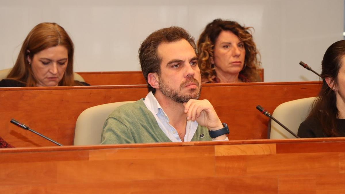 Guillermo Alonso del Real, en un pleno