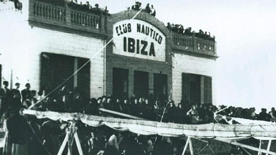 Imagen de archivo de la inauguración del Club Náutico Ibiza en febrero de 1925.