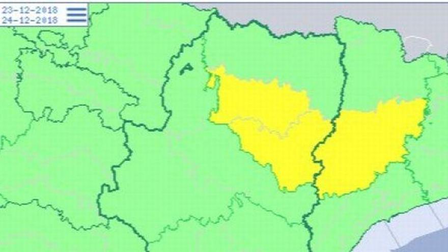 Alerta amarilla por niebla en el centro y sur de Huesca hoy y mañana
