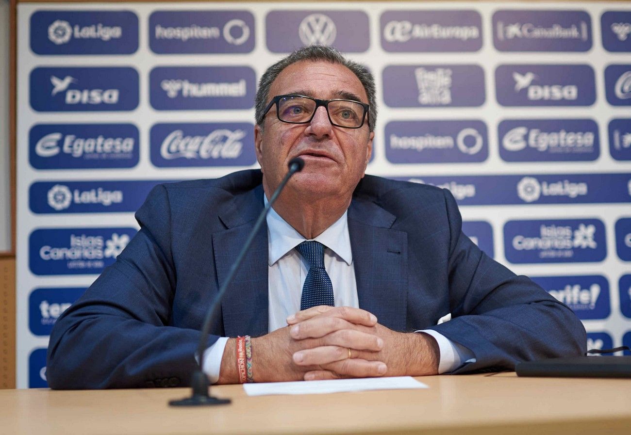 Presentación del nuevo director deportivo del CD Tenerife, Mauro Pérez