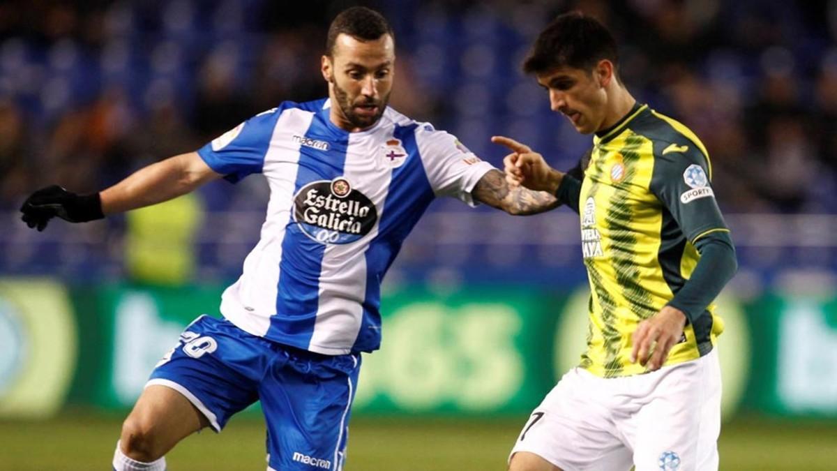 Gerard Moreno, en el partido contra el Deportivo