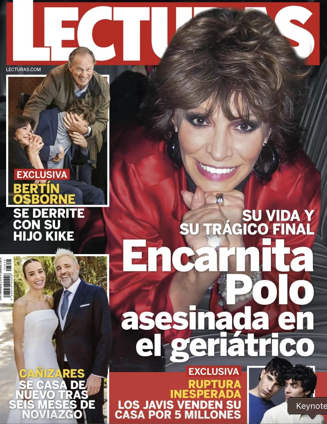 Portada revista 'Lecturas' del 19 de noviembre