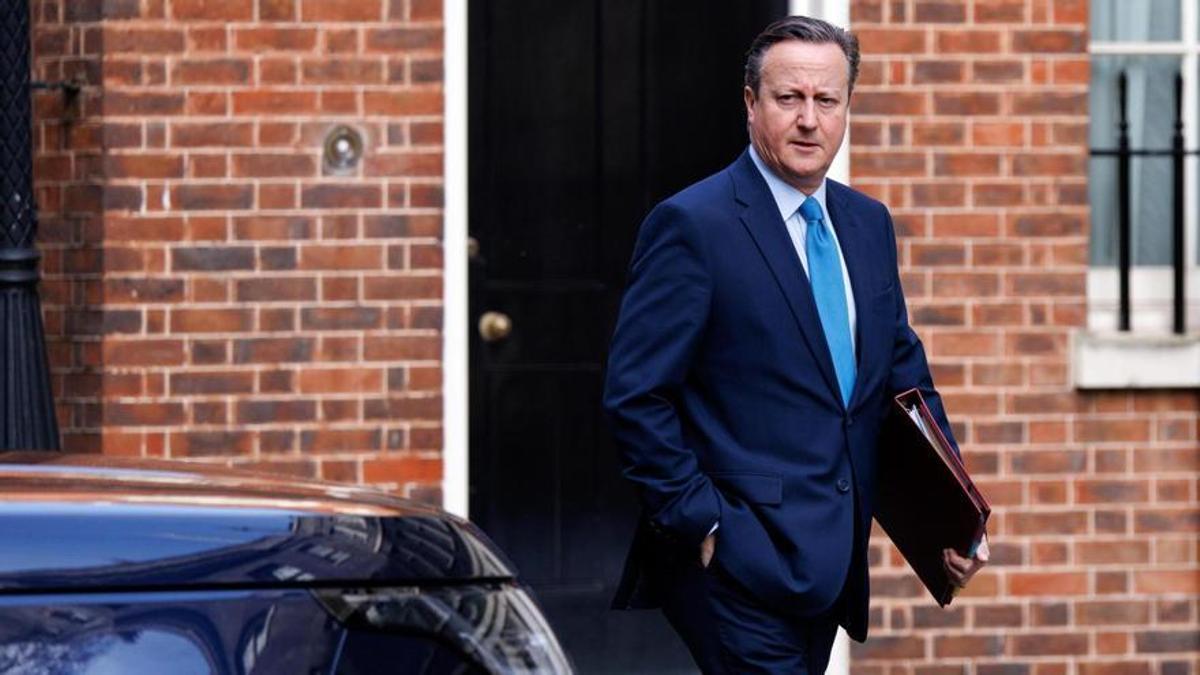 El ministro británico de Exteriores, David Cameron.