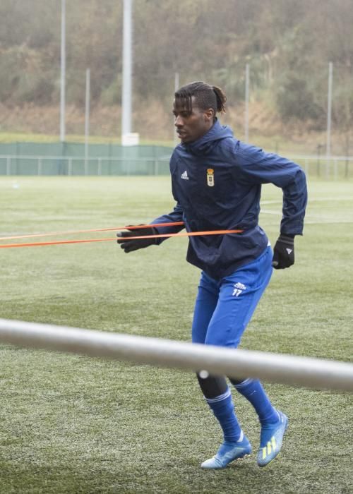 Entrenamiento del Real Oviedo en Tensi