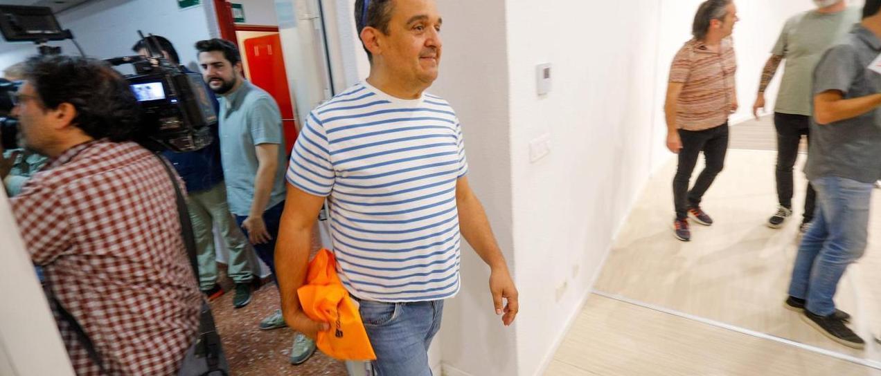 Carles Mulet en la Mesa Nacional de Iniciativa el pasado junio