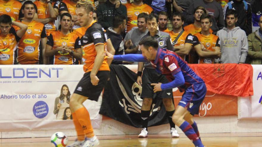 El Levante UD FS, en su partido en Tudela contra el Aspil Vidal Ribera Navarra