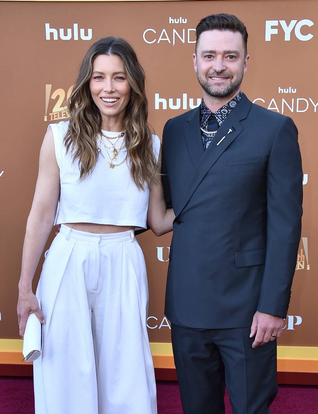 Jessica Biel y Justim Timberlake en el estreno de Candy.