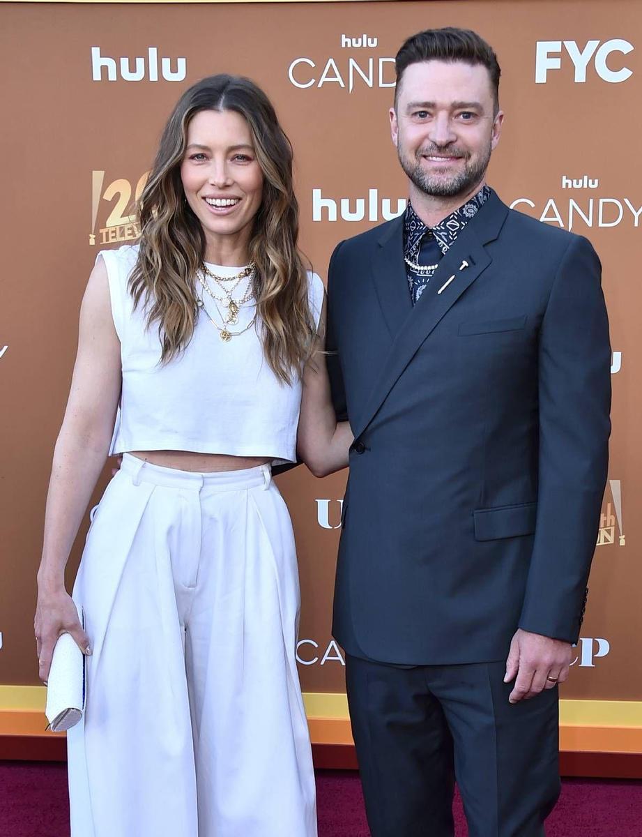 Jessica Biel y Justim Timberlake en el estreno de Candy