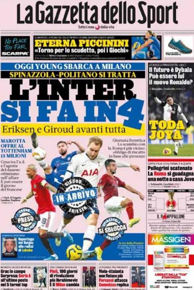 Las portadas del día en la prensa deportiva