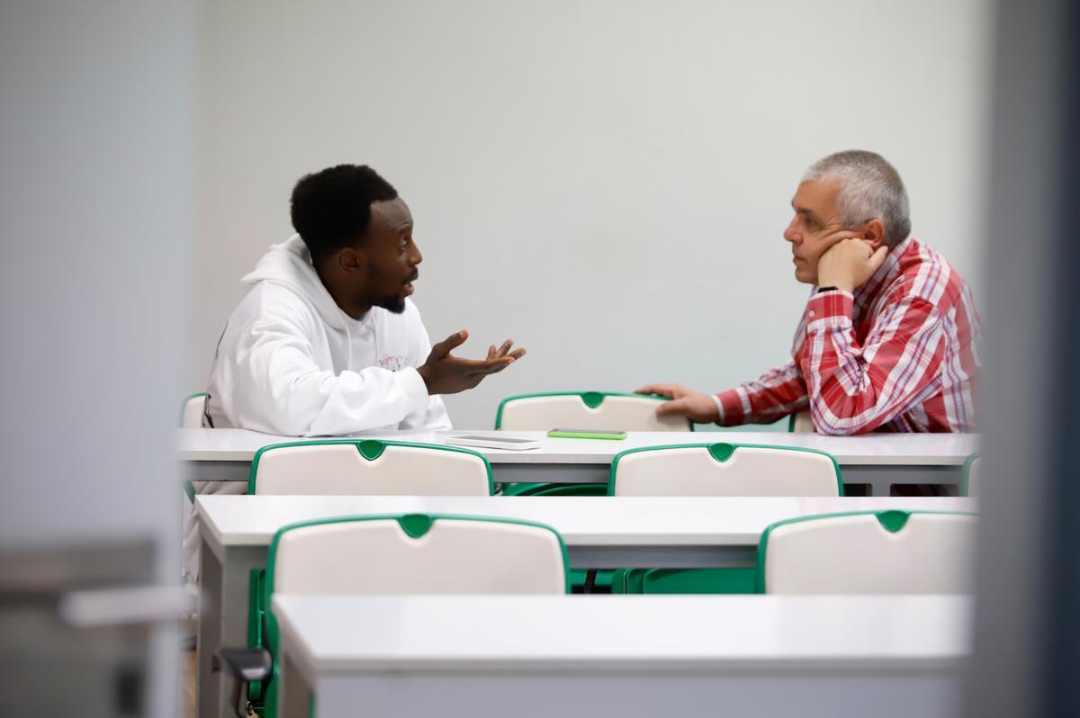 Diarra, durante la entrevista concedida a CÓRDOBA en El Arcángel.