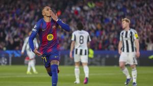 Raphinha celebra su gol ante el Newcastle
