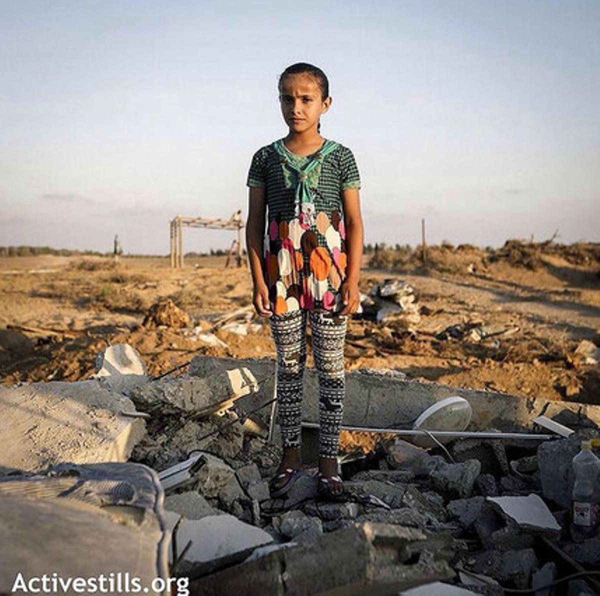 Una nena palestina, en el que fins l’estiu passat era la seva habitació.