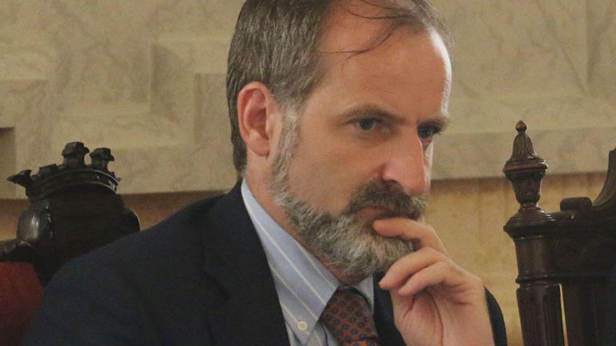 Gonzalo Sichar, en un pleno del Ayuntamiento.