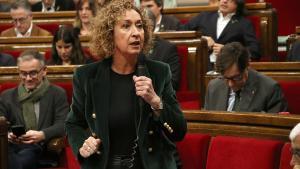 La consellera de Territori, Ester Capella, en el pleno del Parlament este miércoles