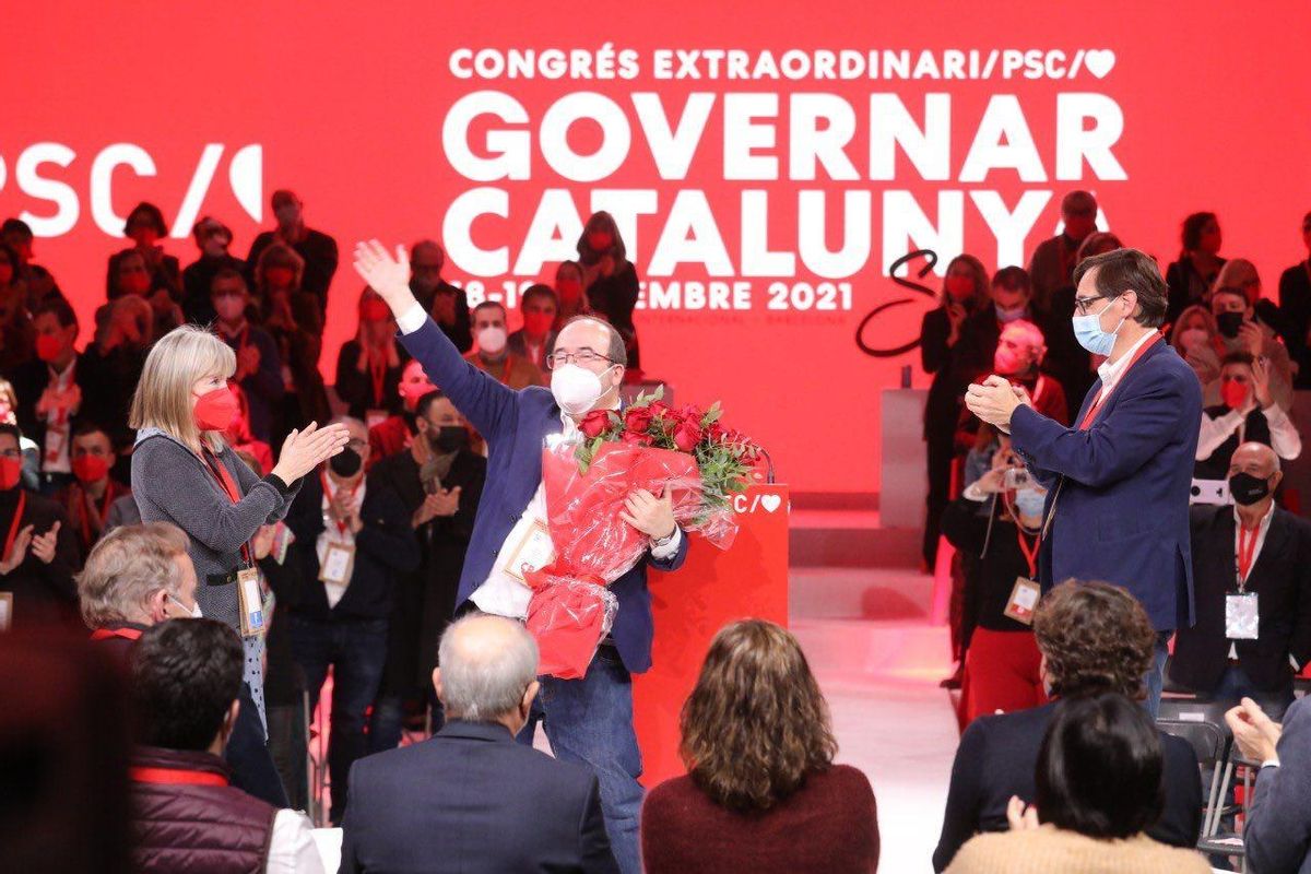 Iceta llança la candidatura d’Illa: «Catalunya necessita de nou un president socialista» Iceta llança la candidatura d’Illa: «Catalunya necessita de nou un president socialista»