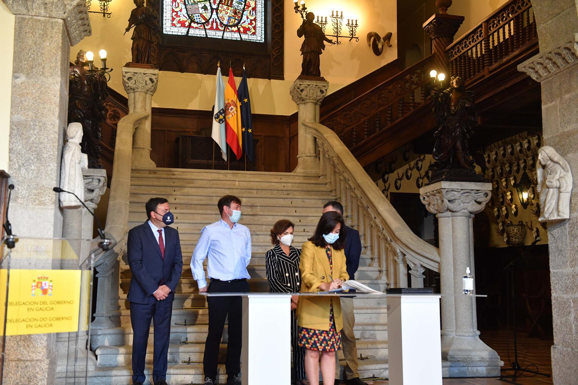 Acto oficial de la apertura de las jardines del pazo de Meirás